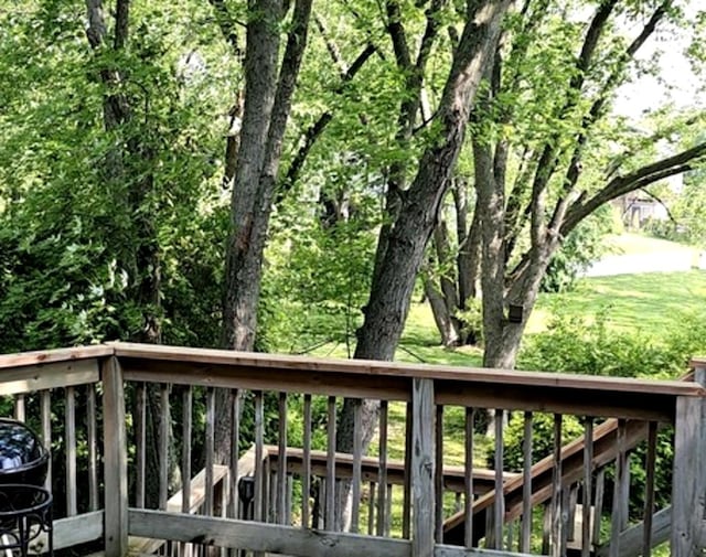 1602 Nightengale Cir, Lindenhurst, IL 60046 - view of wooden deck