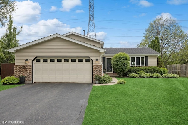 269 Cascade Dr, Crystal Lake, IL 60012 - ranch-style home featuring brick siding, asphalt driveway, and an attached garage