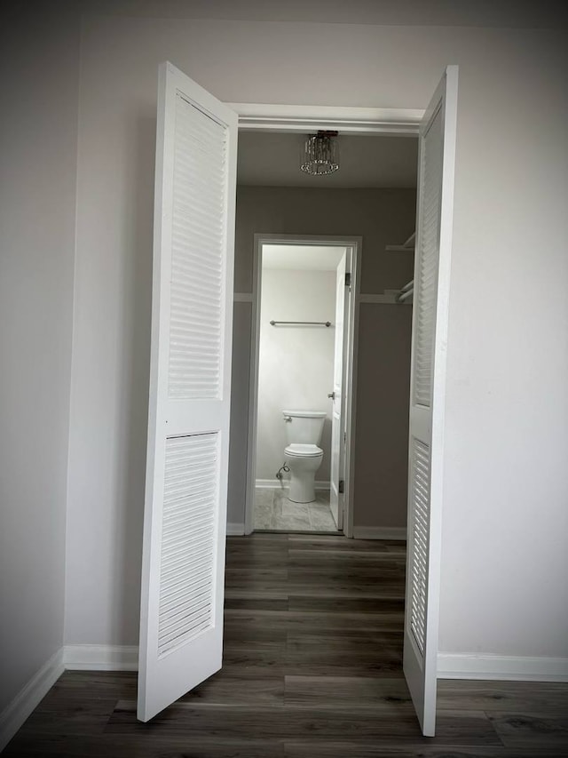 9720 S Pulaski Rd Unit 306, Oak Lawn, IL 60453 - corridor featuring baseboards and wood finished floors