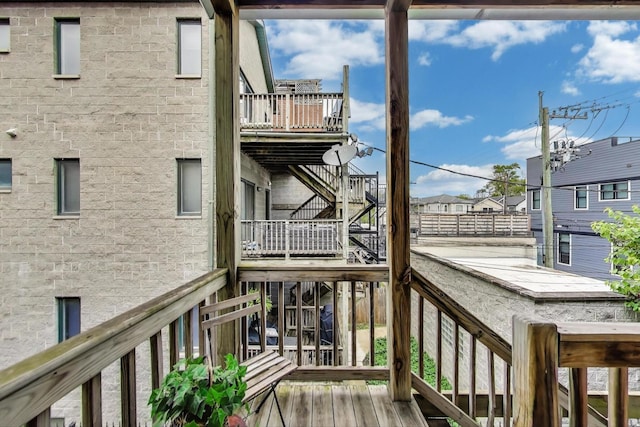 1954 W George St Unit 2, Chicago, IL 60657 - deck with stairway and a residential view