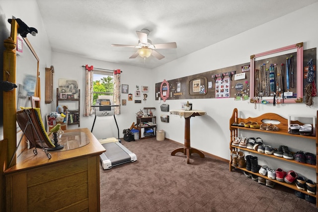 175 N Dogwood St, Cortland, IL 60112 - bedroom featuring carpet, a ceiling fan, and baseboards