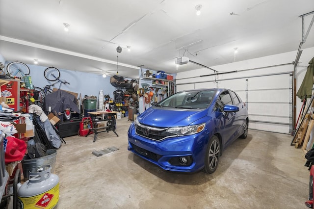 175 N Dogwood St, Cortland, IL 60112 - garage featuring a garage door opener