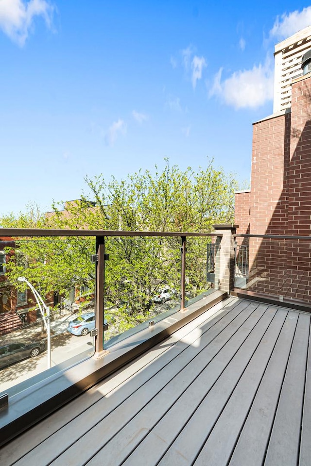 1513 W Walton St Unit 3, Chicago, IL 60642 - view of wooden terrace