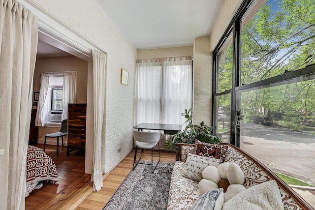 5143 S Greenwood Ave Unit 1, Chicago, IL 60615 - sunroom / solarium with healthy amount of natural light and cooling unit
