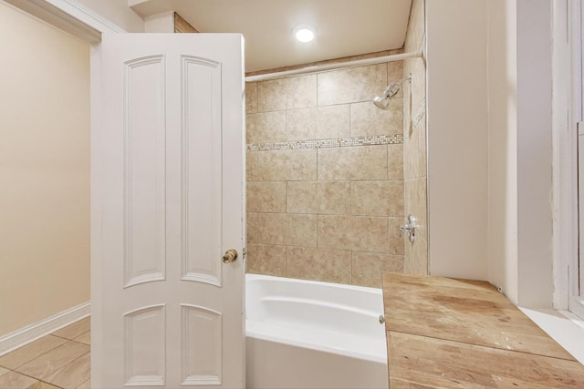 5143 S Greenwood Ave Unit 1, Chicago, IL 60615 - full bathroom with shower / bath combination, tile patterned flooring, and recessed lighting