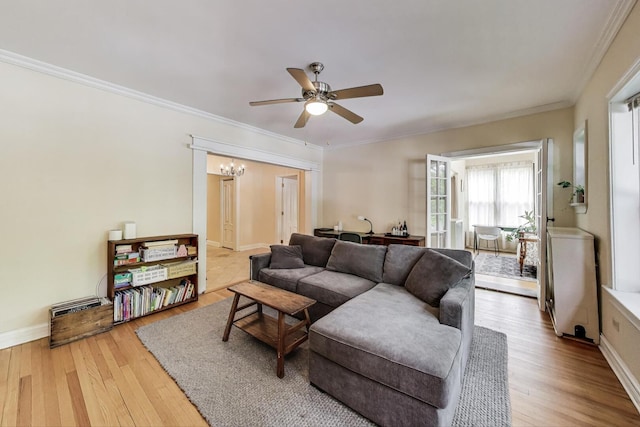 5143 S Greenwood Ave Unit 1, Chicago, IL 60615 - living room featuring ceiling fan, wood finished floors, and ornamental molding