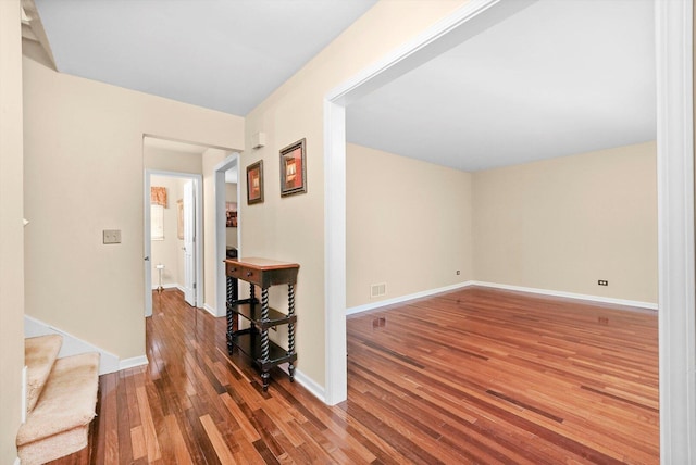 1136 S Naper Blvd, Naperville, IL 60540 - corridor featuring wood finished floors, baseboards, and stairs