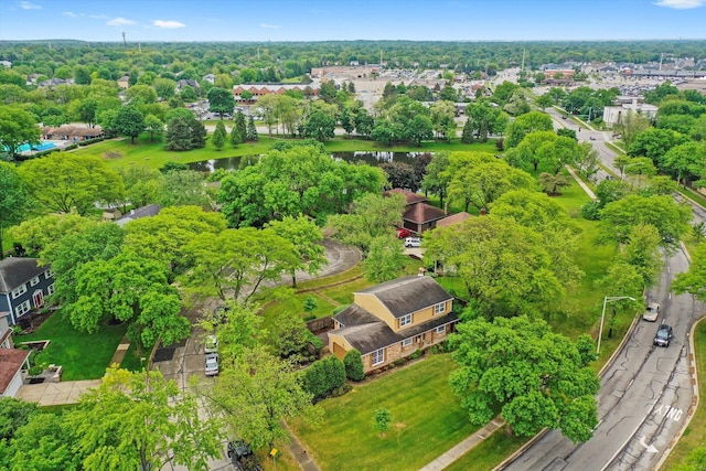 1136 S Naper Blvd, Naperville, IL 60540 - aerial view of a large body of water and a tree filled landscape