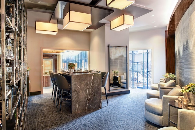401 N Wabash Ave Unit 51C, Chicago, IL 60611 - dining area featuring carpet and recessed lighting