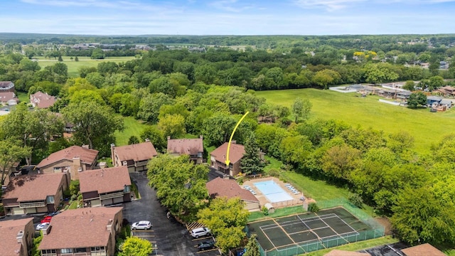 5 Cobblestone Ct Unit C, Palos Hills, IL 60465 - aerial perspective of suburban area