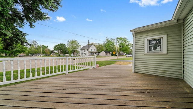 450 Gayton Ave, South Beloit, IL 61080 - deck featuring a lawn and a residential view