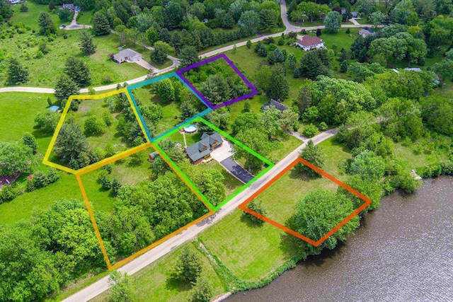 310 N Oak Ln, Dixon, IL 61021 - aerial view of property's location featuring property parcel outlined