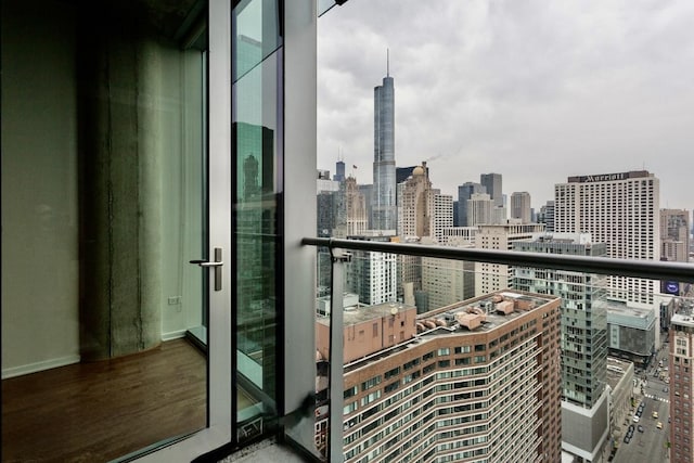 600 N Fairbanks Ct Unit 3306, Chicago, IL 60611 - balcony featuring a view of skyline