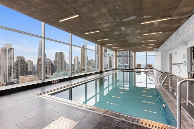 600 N Fairbanks Ct Unit 3306, Chicago, IL 60611 - indoor community pool featuring a skyline view