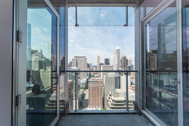 600 N Fairbanks Ct Unit 3306, Chicago, IL 60611 - balcony featuring a view of skyline