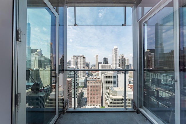 600 N Fairbanks Ct Unit 3306, Chicago, IL 60611 - balcony with a skyline view