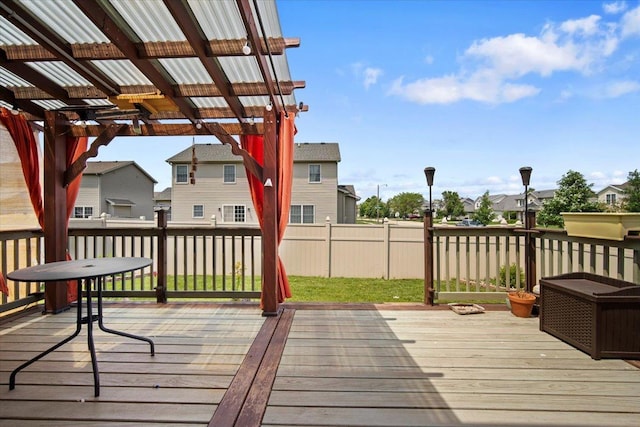 3100 Shepard Rd, Normal, IL 61761 - deck with a pergola and a residential view