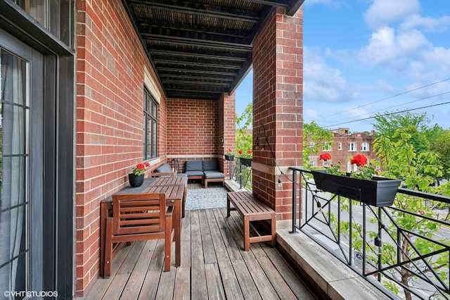 4141 N Kedzie Ave Unit 204, Chicago, IL 60618 - balcony featuring an outdoor hangout area