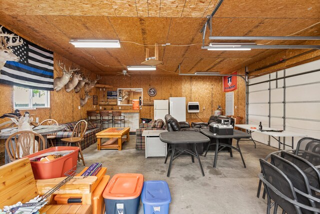207 N E Ave, Ogden, IL 61859 - garage featuring freestanding refrigerator