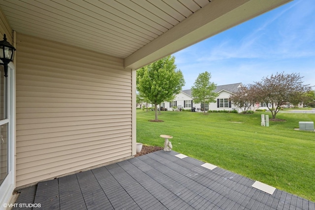 1736 Francis Dr, Pingree Grove, IL 60140 - wooden deck featuring a yard and a residential view