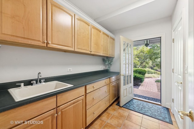 41W180 Highwood Ct, Elburn, IL 60119 - washroom featuring light tile patterned flooring and bar with sink