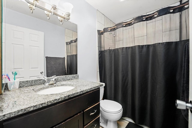 1026 Bothwell Ct, Bolingbrook, IL 60440 - full bath featuring vanity, toilet, and curtained shower