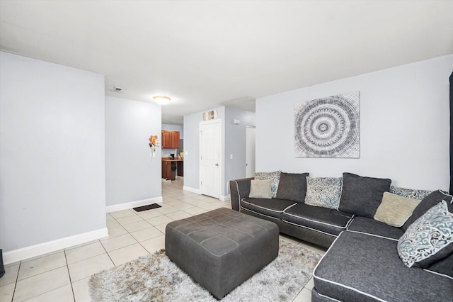 1026 Bothwell Ct, Bolingbrook, IL 60440 - living room with light tile patterned flooring and baseboards