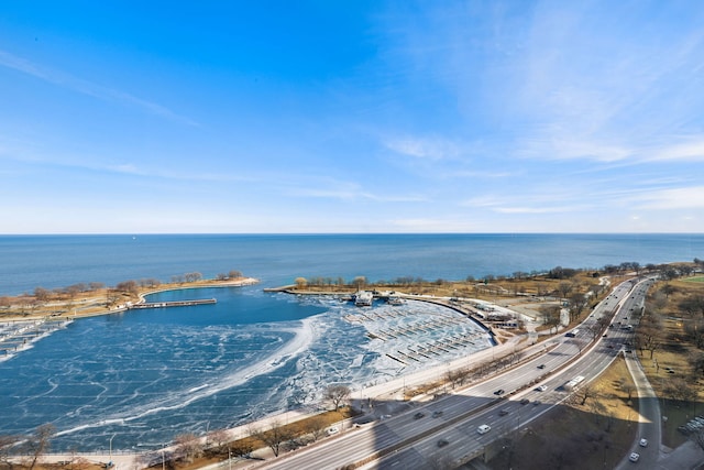 3200 N Lake Shore Dr Unit 2905, Chicago, IL 60657 - aerial view of a major roadway and a large body of water
