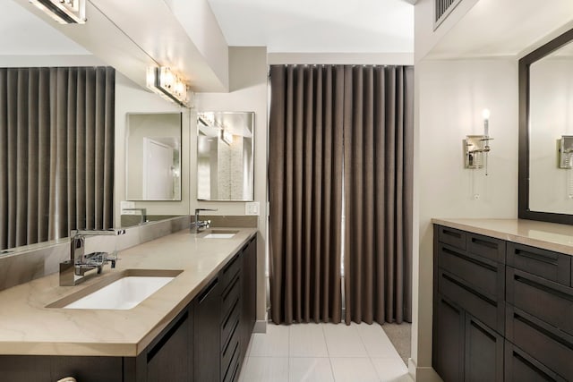 3200 N Lake Shore Dr Unit 2905, Chicago, IL 60657 - bathroom featuring double vanity and tile patterned flooring