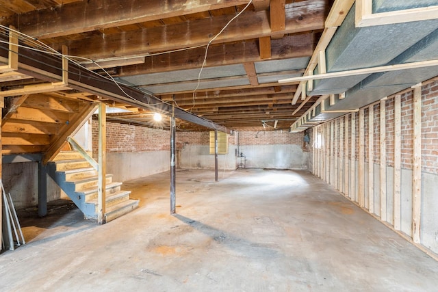 4224 W 109th St, Oak Lawn, IL 60453 - unfinished below grade area with stairs