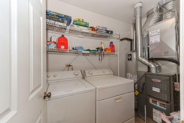 1431 Orleans Dr, Mundelein, IL 60060 - laundry room with separate washer and dryer and heating unit