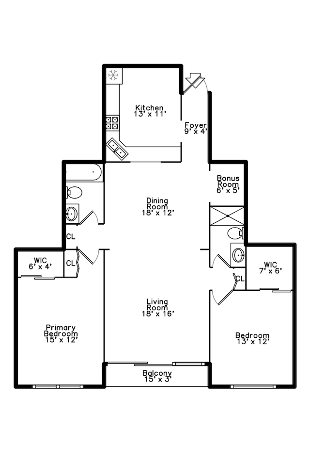 235 Marengo Ave Unit 3B, Forest Park, IL 60130 - room layout