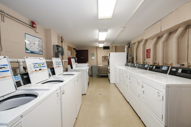 235 Marengo Ave Unit 3B, Forest Park, IL 60130 - shared laundry featuring washer and dryer