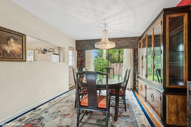 9047 Crawford Ave, Skokie, IL 60076 - dining room with a chandelier