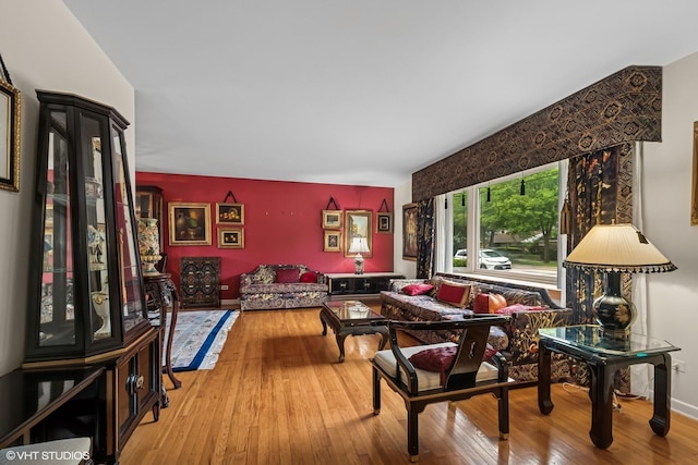 9047 Crawford Ave, Skokie, IL 60076 - living room with wood finished floors