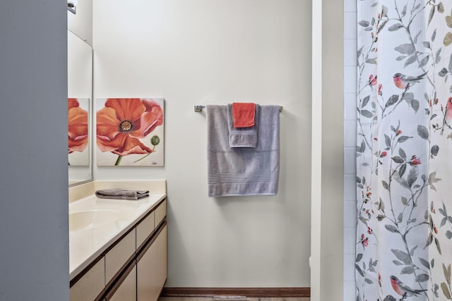 13750 S Bristlecone Dr Unit 408, Plainfield, IL 60544 - full bath with vanity and a shower with curtain