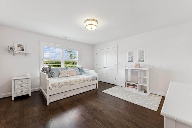 3828 Venard Rd, Downers Grove, IL 60515 - bedroom featuring wood finished floors and a closet
