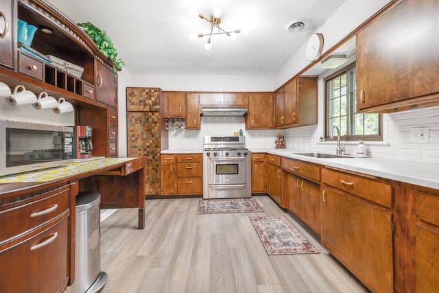 480 W Kennedy Rd, Braidwood, IL 60408 - kitchen featuring stainless steel appliances, under cabinet range hood, a sink, and decorative backsplash