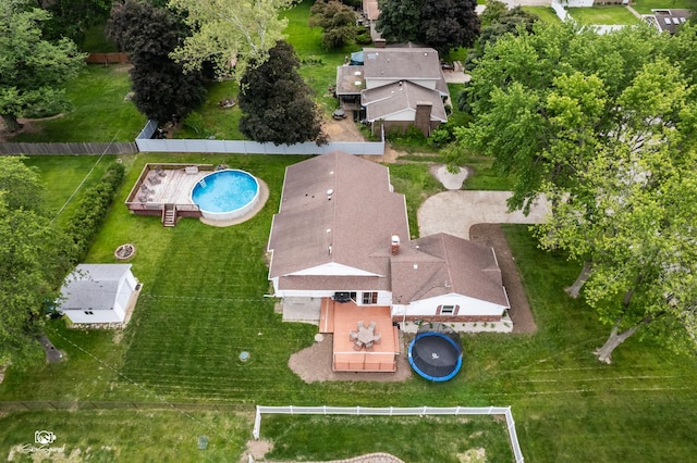 1245 W Lotus Ln, Kankakee, IL 60901 - bird's eye view of a pool