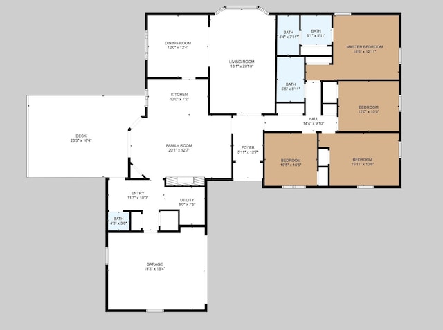 1245 W Lotus Ln, Kankakee, IL 60901 - floor plan / room layout