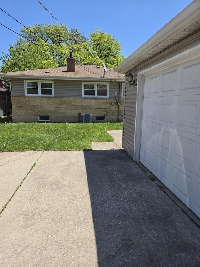 17506 Bernadine St, Lansing, IL 60438 - garage with central air condition unit