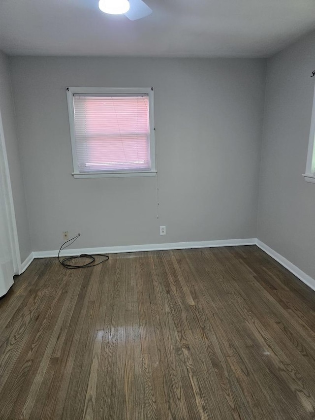 17506 Bernadine St, Lansing, IL 60438 - spare room featuring dark wood finished floors and baseboards
