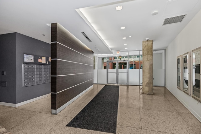 1000 W Leland St Unit 9B, Chicago, IL 60640 - reception area with recessed lighting and mail area