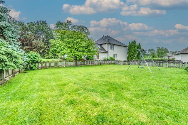 3368 Charlemaine Dr, Aurora, IL 60504 - view of yard with a playground