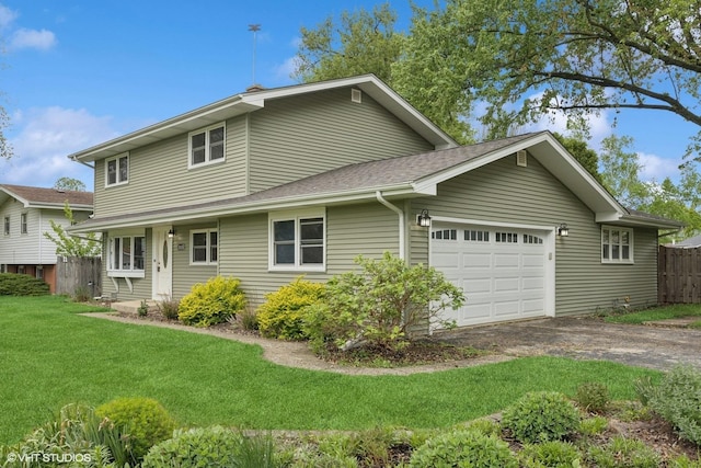 2020 Rolling Ridge Ln, Lindenhurst, IL 60046 - view of side of property featuring a garage, driveway, and roof with shingles