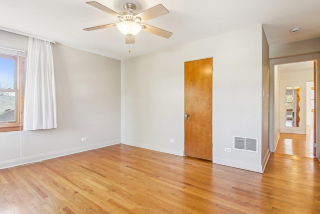 38 Northgate Rd, Riverside, IL 60546 - unfurnished room featuring light wood-style floors, baseboards, and ceiling fan