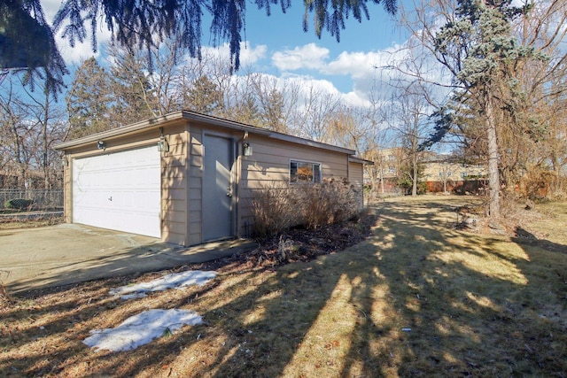 38 Northgate Rd, Riverside, IL 60546 - view of property exterior with an outdoor structure and a detached garage