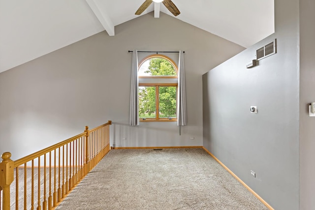 2807 Southwind Dr, New Lenox, IL 60451 - unfurnished room featuring a ceiling fan, carpet floors, and baseboards