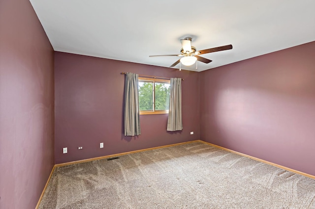 2807 Southwind Dr, New Lenox, IL 60451 - carpeted spare room with ceiling fan and baseboards