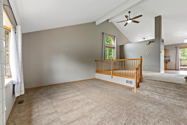 2807 Southwind Dr, New Lenox, IL 60451 - carpeted spare room with ceiling fan and baseboards